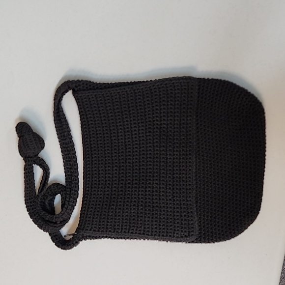 Black Crochet Purse with Zipper - Picture 2 of 5